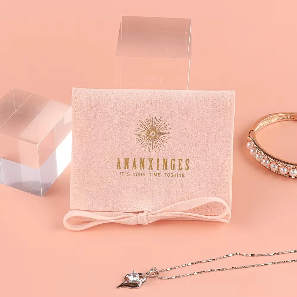 Unique Design Luxury Personalized velvet drawstring bag with custom logo bracelet packaging perfume pouch soft jewelry pouch