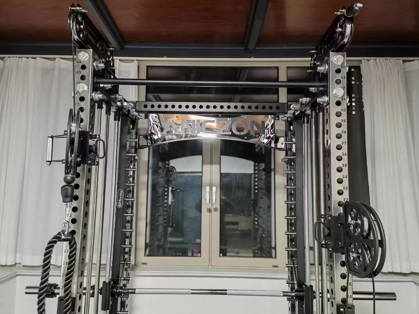 Aniczon gym fitness equipment smith   machine commercial multifunctional strength power rack