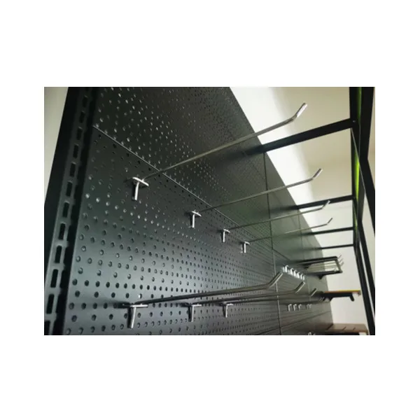 Hot sale Free sample Metal Chrome pegboard perforated back panel hooks Wire display Hooks with price tag