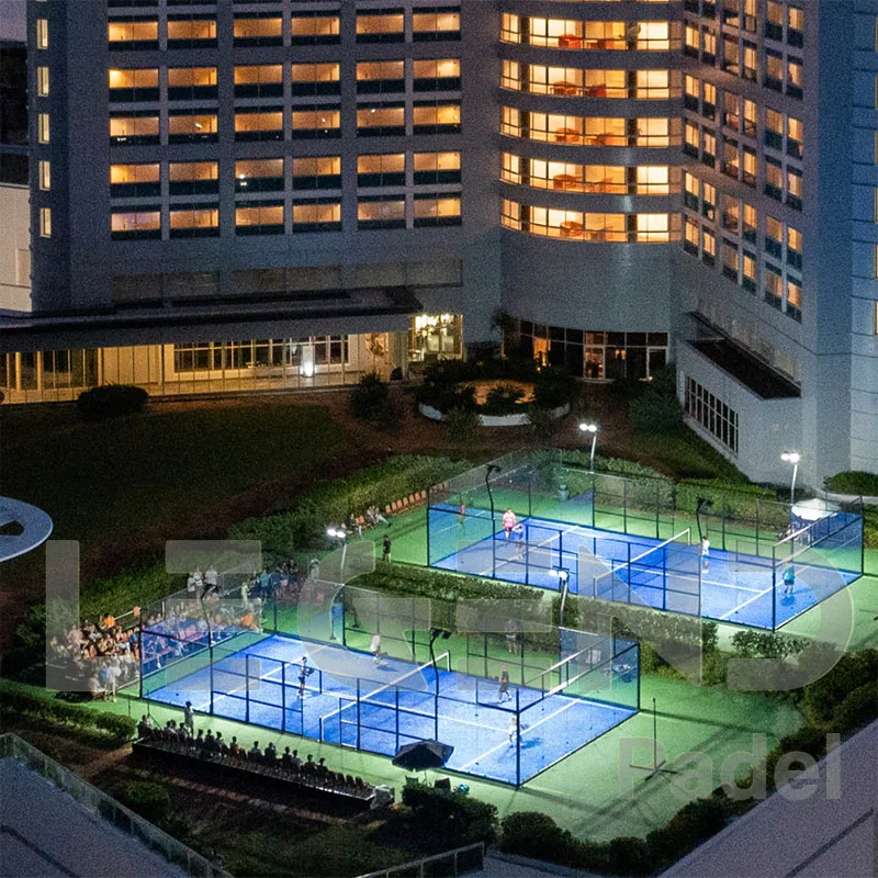 2024 Cheap padel court manufacturer padel tennis court for sale Paddle Panoramic padel court