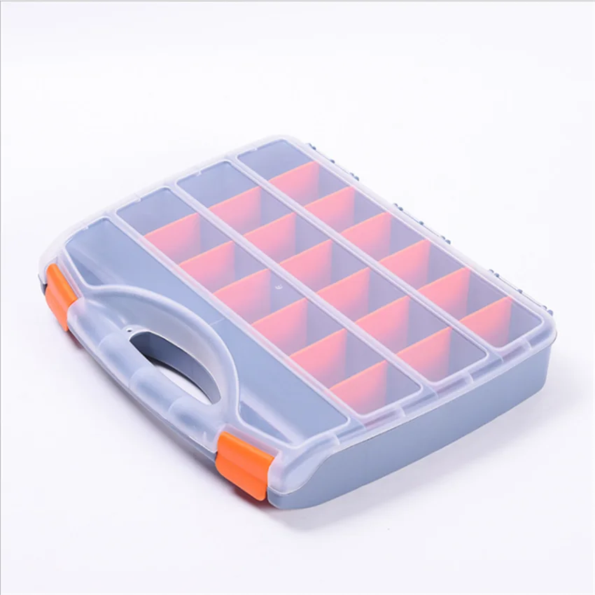 Clear Plastic Waterproof Small Tool Compartment Storage Box Tool Plastic Box with Logo Printing