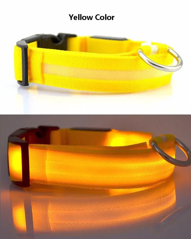 Pet LED Dog Pets Collars USB Rechargeable with Design Glowing dog collar Adjustable Flashing collar led for dogs