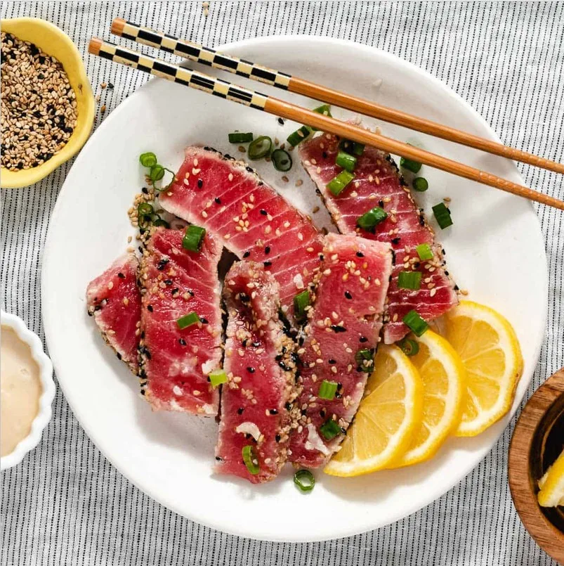 Whole Low-Fat Nutritious Seafood Frozen Yellowfin Tuna Loin With GMP, ISO, HACCP Certification