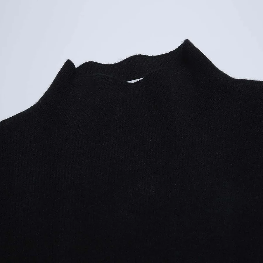 custom logo OEM 2023 autumn and winter female long sleeve pullover pregnant woman thin loose sweater dress