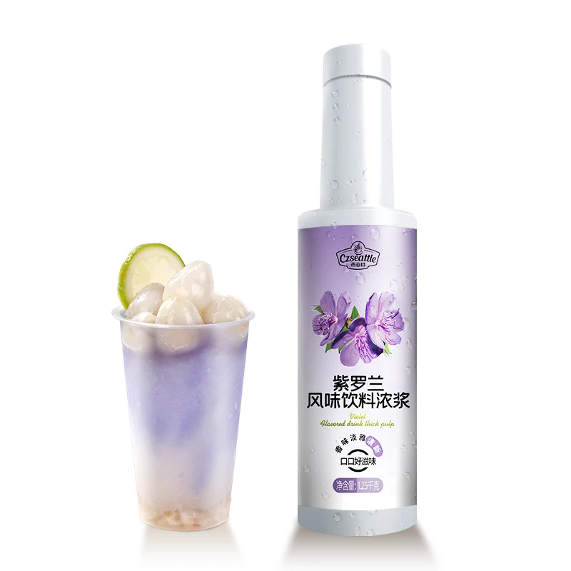 Czseattle Violet flavor syrup flavored drink & beverage concentrated flavored syrup for boba tea bubble tea ingredients