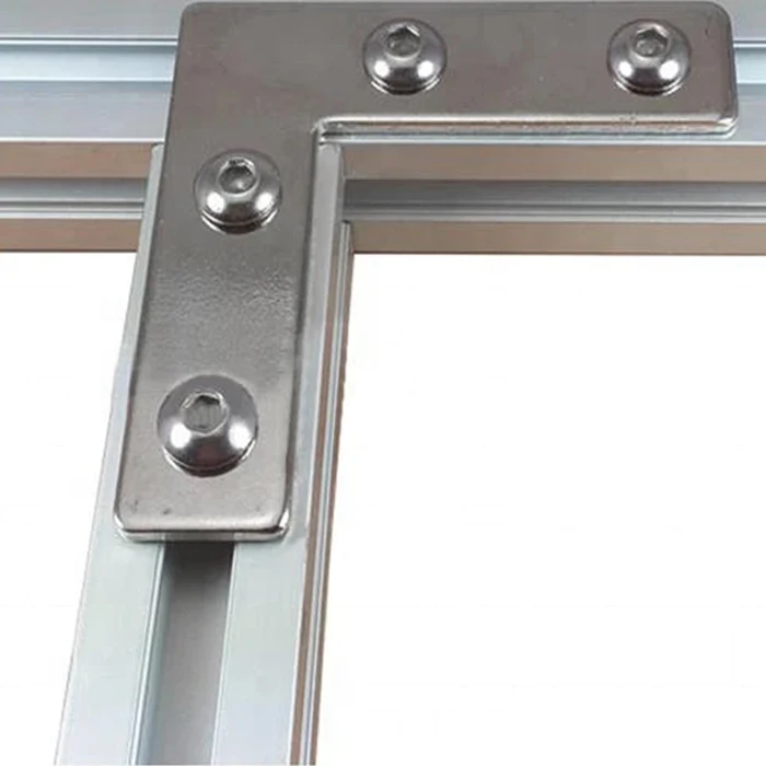 Silverchin Custom L Shaped Galvanized Metal Steel Angle Corner Brackets