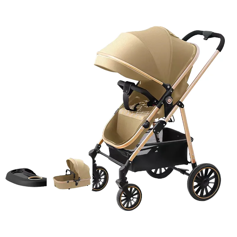 2 in 1 Convertible Carriage Baby Stroller Pushchair with Tray