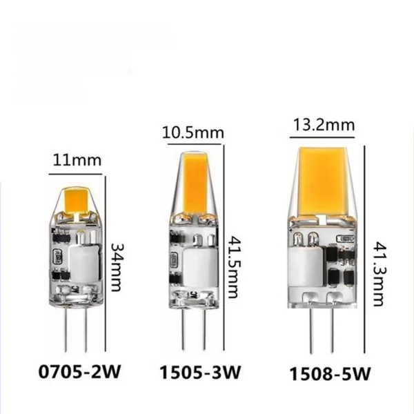 G4 LED Lamp Low Voltage No Flicker Small Corn Bulb Energy-savin COB AC/DC12 0705-2W 1505-3W 1508-5W Light Source For Home Office