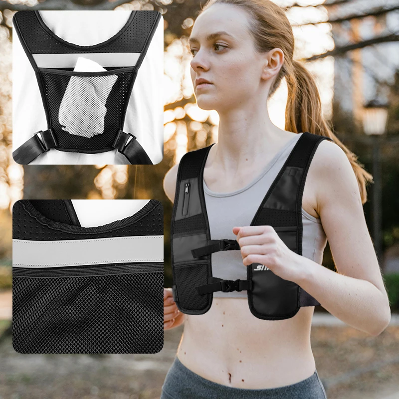 Custom Logo Outdoor Trail Sports Breathable Reflective Neoprene Hydro Hydration Pack Backpack Vest For Running Hiking Cycling