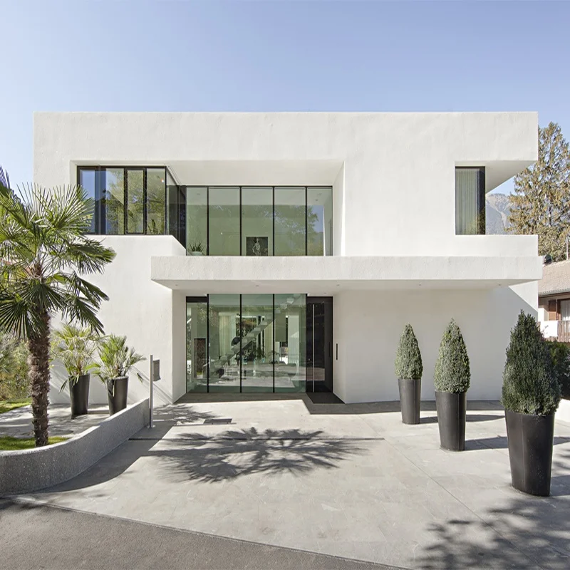 Роскошный сборный дом современный домашний светлый Стальной для виллы роскошный с бассейном