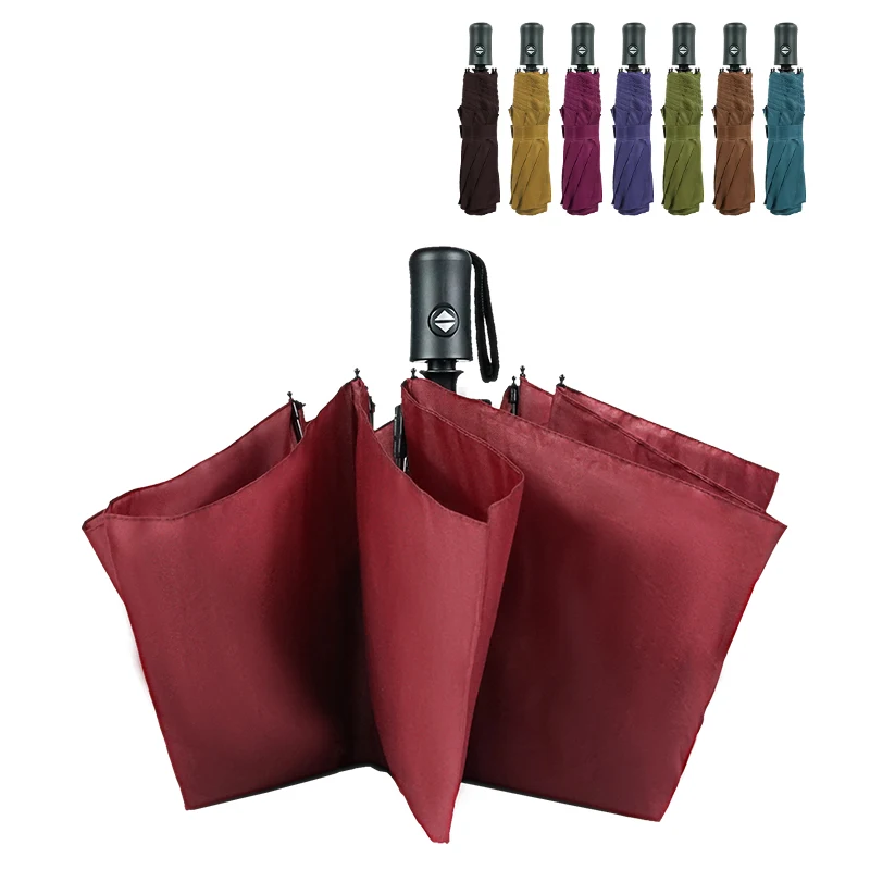 Wholesale Reverse Automatic Folded Rain Cane Umbrella Foldable Umbrella Promotional Umbrella With Fan