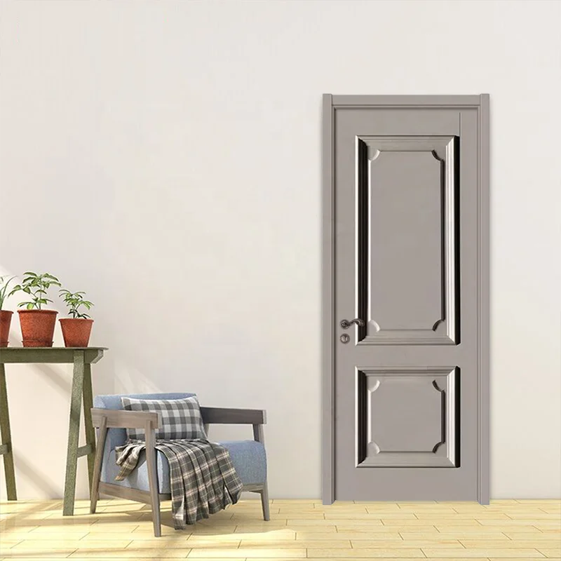 Waterproof Soundproof Wpc Assembly Door Panel Waterproof Door For Hotel with smart lock