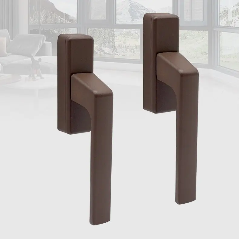 Door and window accessories OEM factory square window handle hot sale aluminium single aluminum window handle