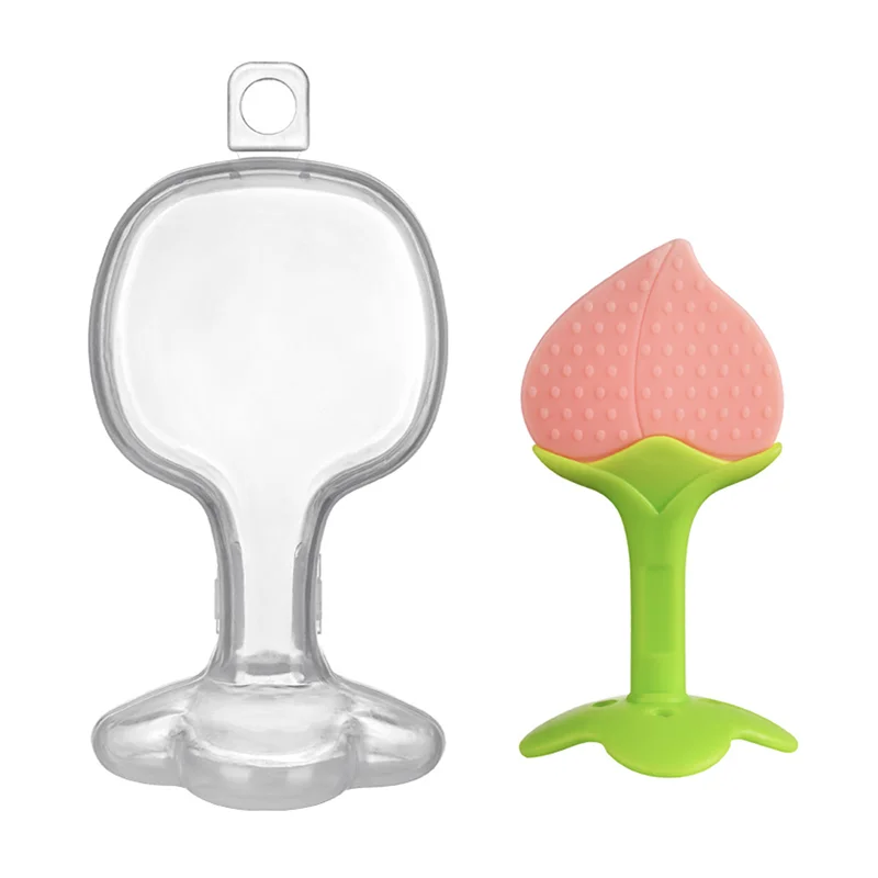 
Silicone Fruit Shape Baby Teether For Teething Infant Soother with PP case 