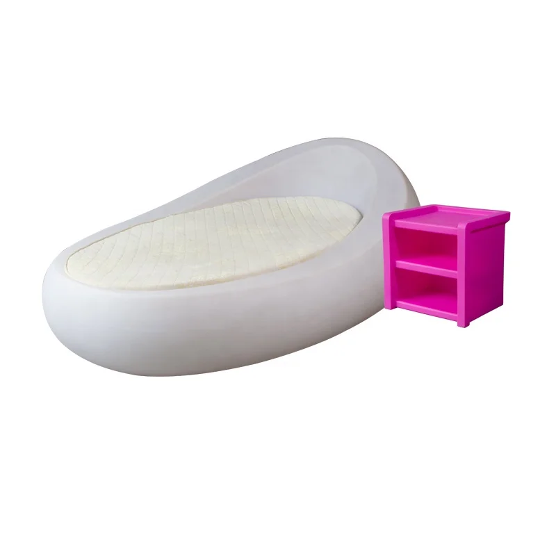 Outdoor furniture sunbed Plastic poolside bed with cushion outdoor in water daybed