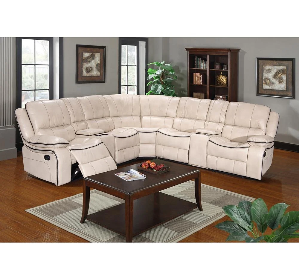 Frank Furniture European Morden air Leather Recliner Sofa Sets Furniture Living Room Set