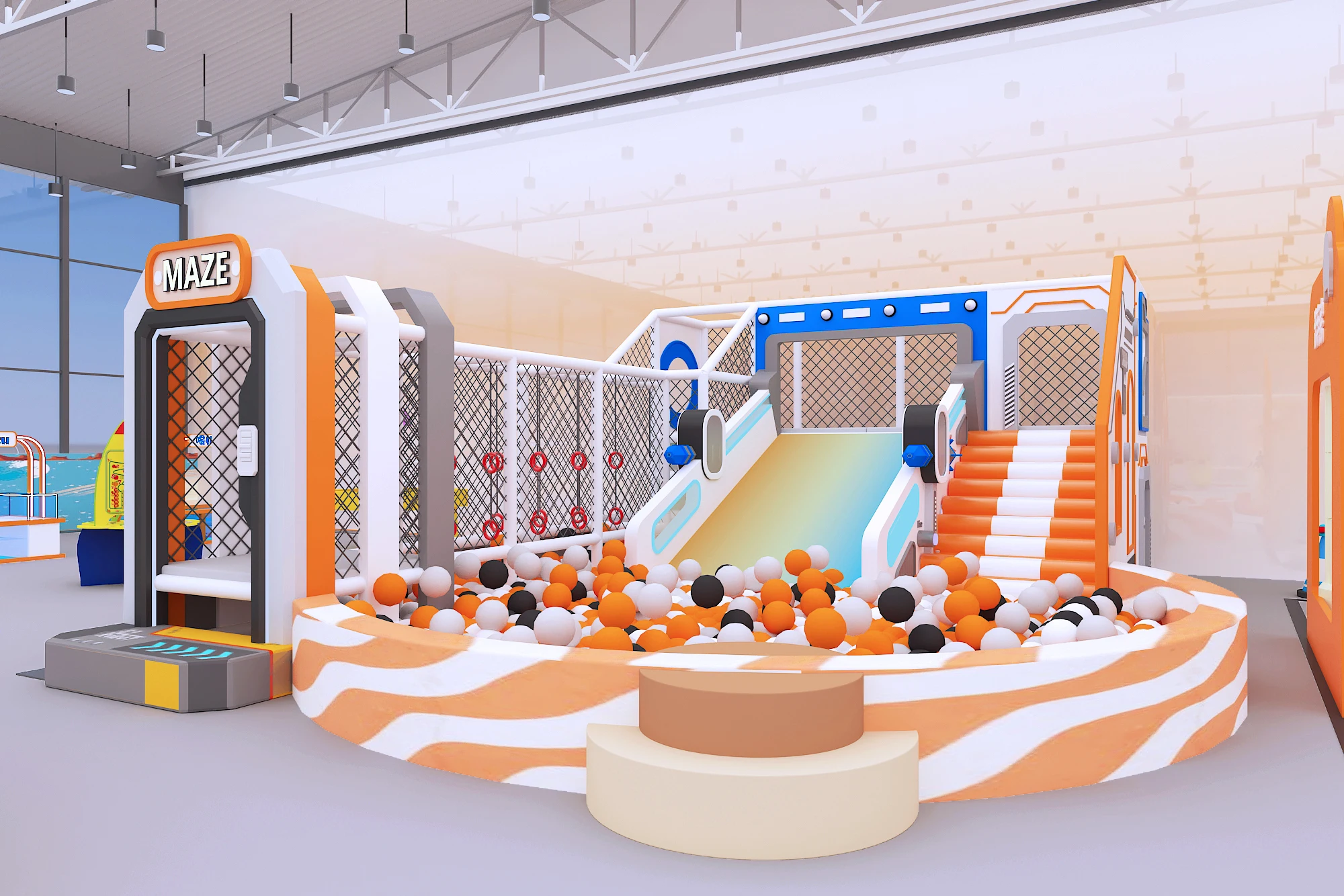 Commerical amusement theme park soft play indoor playground equipment kids indoor playground