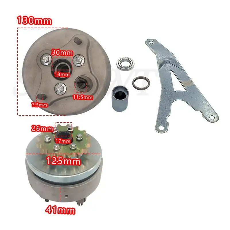 Шестерня заднего хода для квадроциклов, мотовездеходов, мотовездеходов, картов, квадроциклов, 19T вал 16T 530 # звездочка, подходит для заднего моста GY6 150cc 200cc