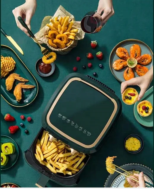 Home Appliances Air Fryer,3.5L Multi-function Intelligent mechanical  Electric Fryer,Oil-free and Non-stick coating
