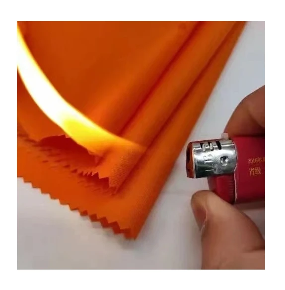Comfortable FR fire retardant protective cotton fabric Flame Retardant Fabric Material fireproof workwear fabrics