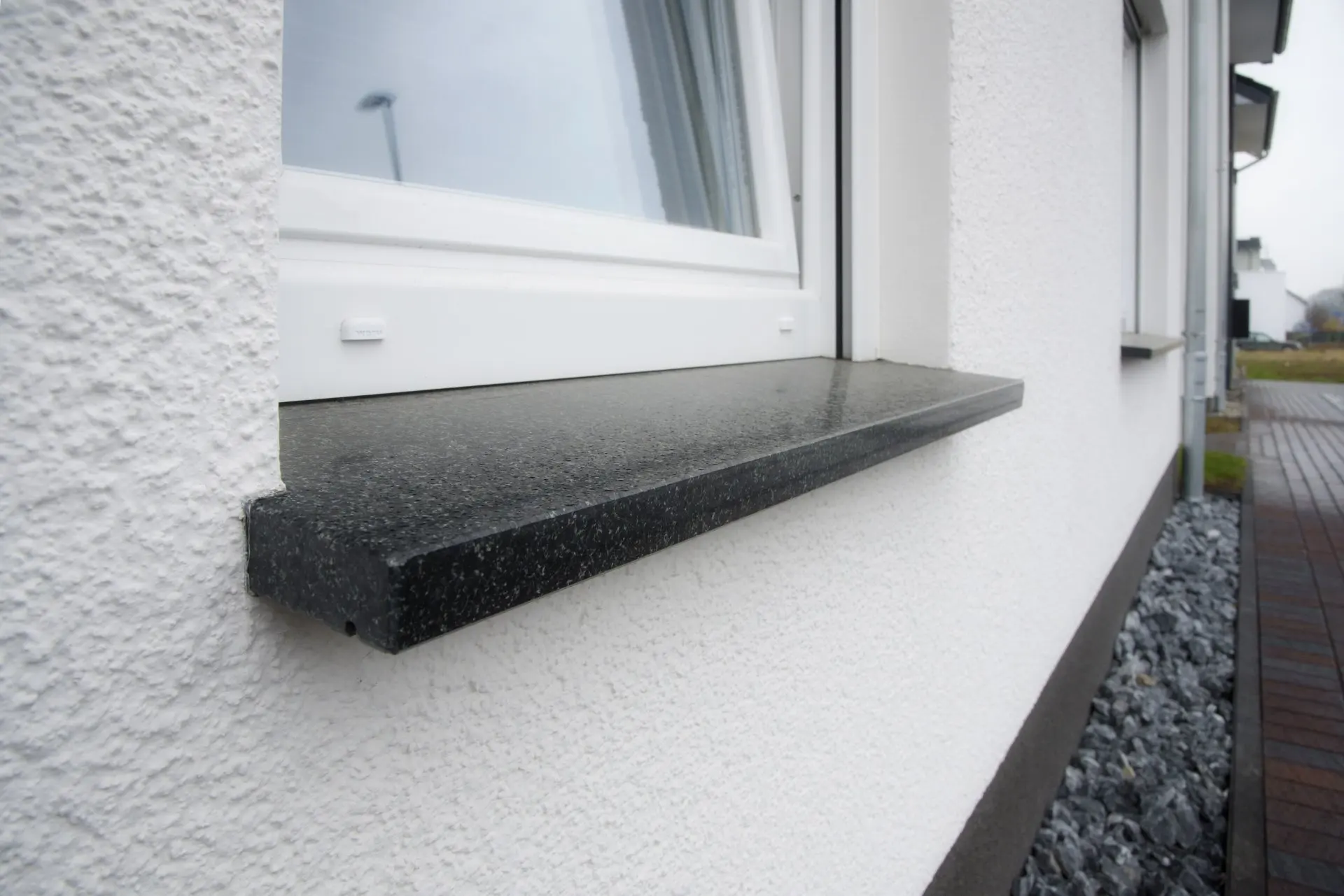 G654 Dark Grey Granite Watertable Sills Window Sills With Drill Cut