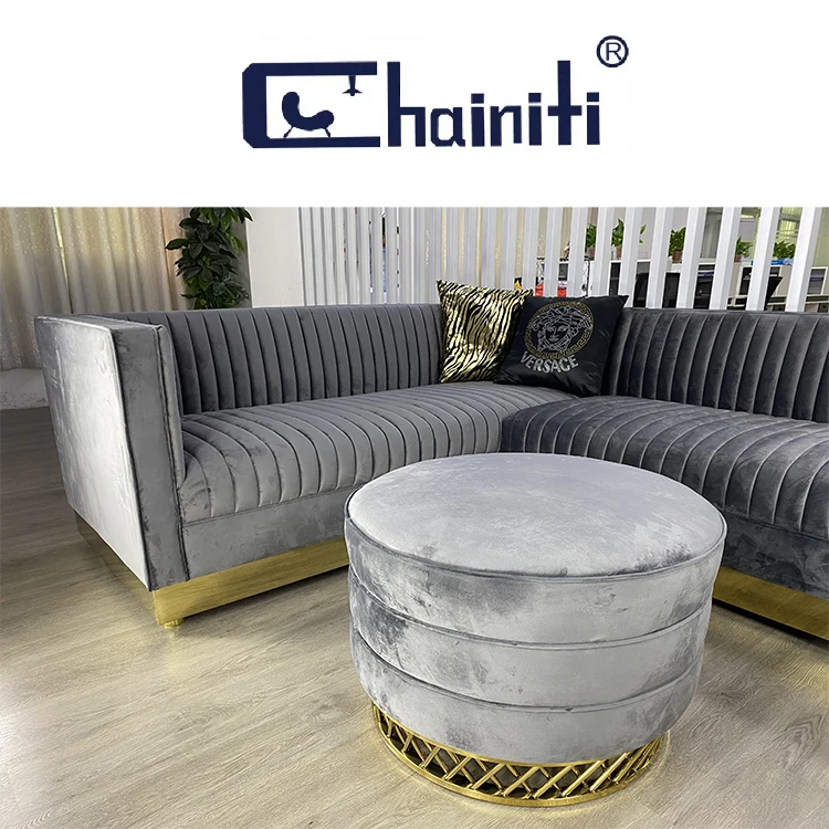 Modern Design Home Furniture Living Room Furniture Sofas sectional With Ottoman