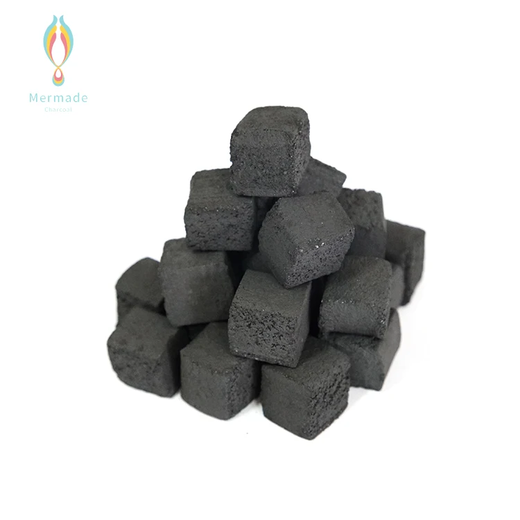 
Best Quality Quick Lighting Mechanism 22mm Cube Brick Arabic Shisha Hookah Cubic Coconut Charcoal Briquette 