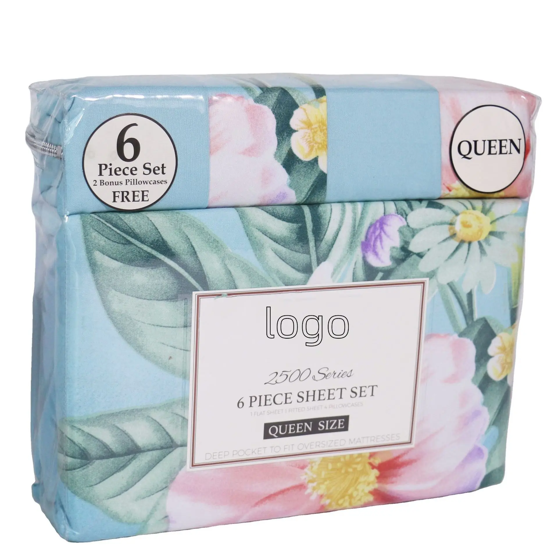 Queen Sheet Set - Hotel Luxury 1800 Bedding Sheets Top 10 6PCS Luxury Bed Sheets Manufacturers In China