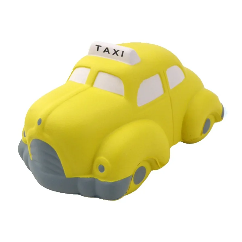 Hot Selling Promotional Gifts PU Foam Stress Reliever Ball Anti Stress Taxi Car Toy