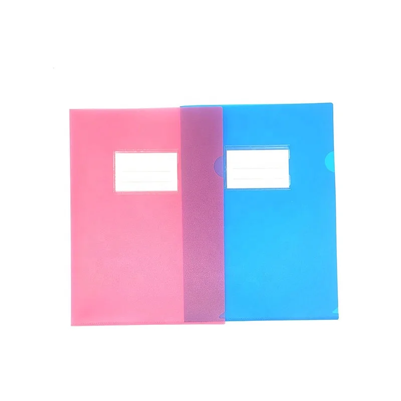 Непромокаемые прозрачные полипропиленовые пластиковые папки, складная L-образная Папка с отделением для карт для продвижения