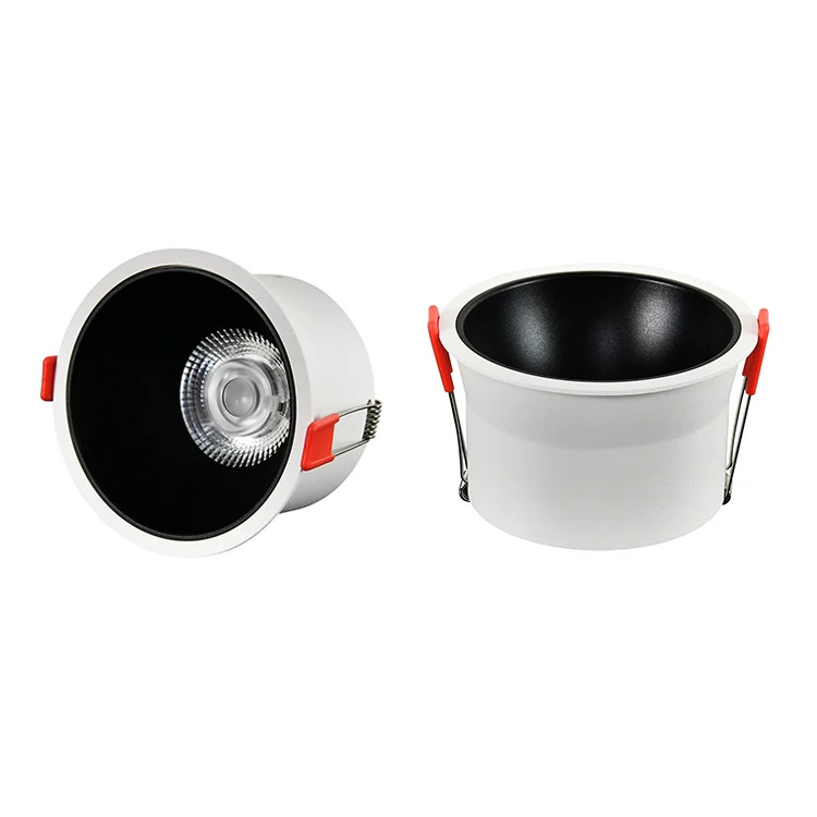 Commercial Indoor Lighting COB Downlight 7W 12W 18W Led Recessed Lighting Spot Lights Aluminum Embedded COB Downlights