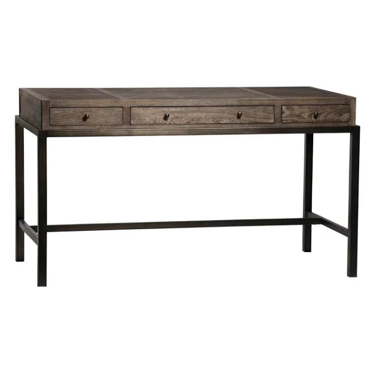 Antique wood writing study learning desk office computer table