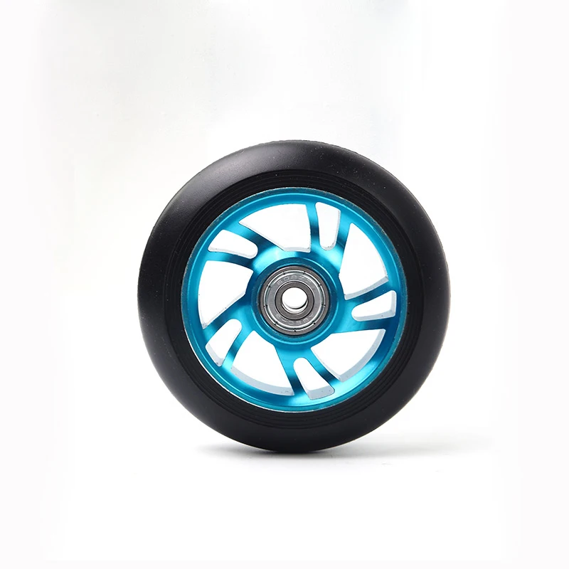 4 inch 100mm pu pro stunt scooter wheel100mm-125mm aluminum center rubber scooter wheels