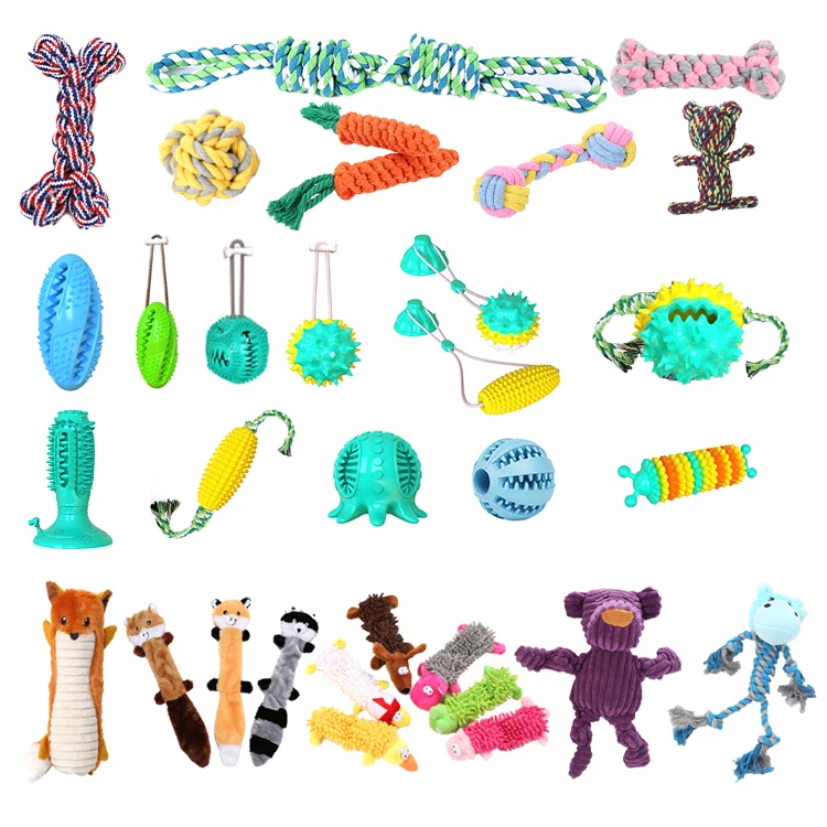 Factory Price Popular Molar Indestructable Natural Soft Rubber IQ Small Animals Teether Spike Dog Chew Ball Toy