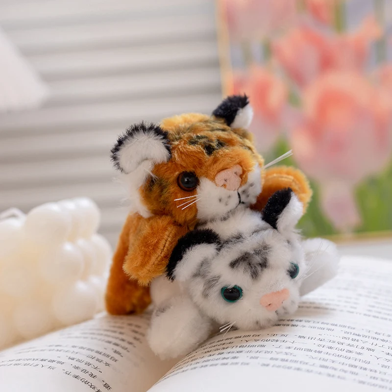 Cute Animal Plush Toy Fridge Magnet Set Lion Tiger Rabbit Stuffed Toys with Soft PP Filling Gifts for Kids Home Decor