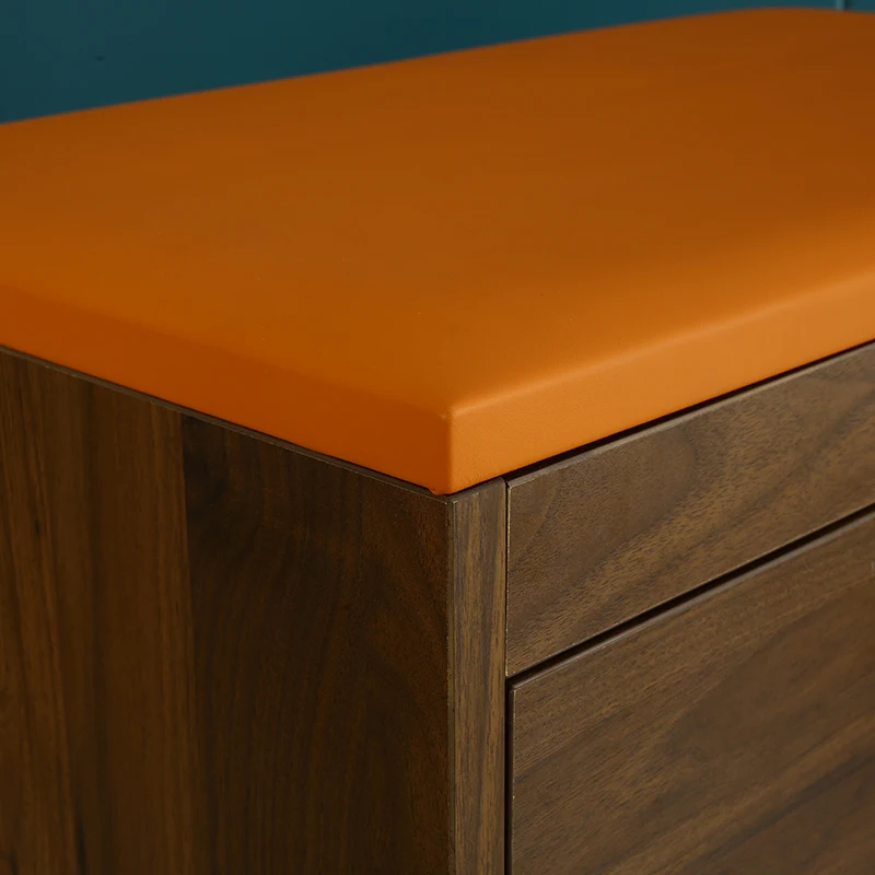 Wooden Shoes Changing Stool Storage Shoe Cubby Shoe Cabinet with Seat