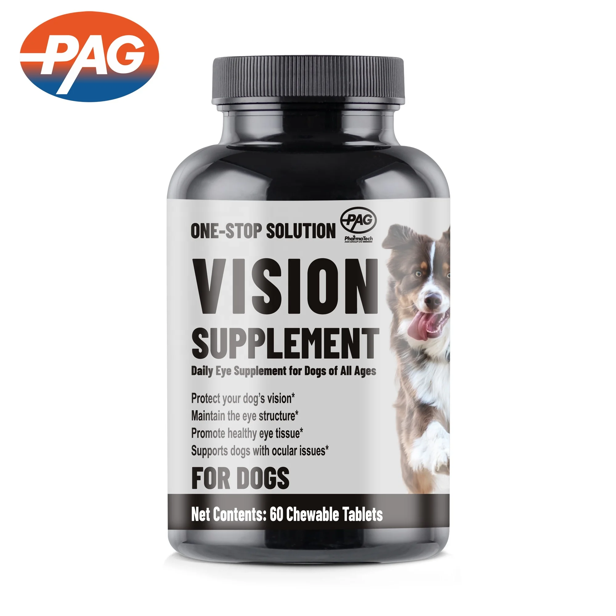 Pet Health Care & Supplements Vitamin Daily Vision Supplement With Lutein Coq10 Eye Problems Chew Tablet Dogs Supplement