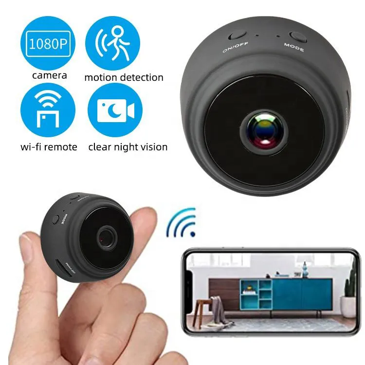 hot selling A9 full hd Built-in magnet wireless video wifi smart camera IP mini rechargeable wifi camera