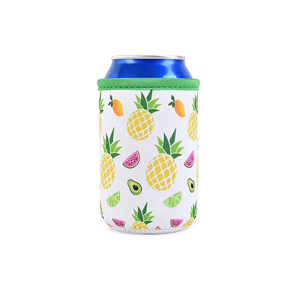 Insulated Lining Reusable Neoprene Insulated Can Cooler Sleeve for Can Beer Soda Pop Seltzers Can Coolies for 12oz & 16oz