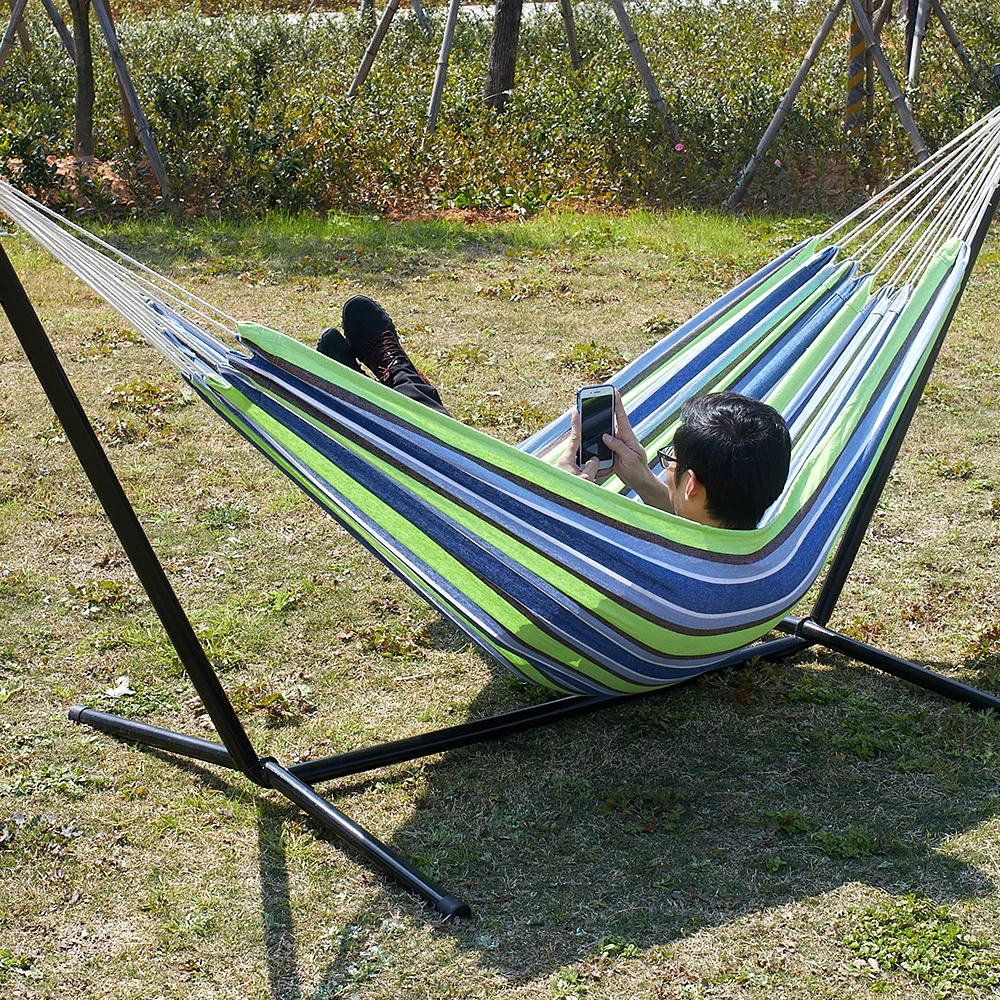 Hammock With Stand  Camping Double Hammock Stand Outdoor Swing Bed Double Hammock Chair With stand