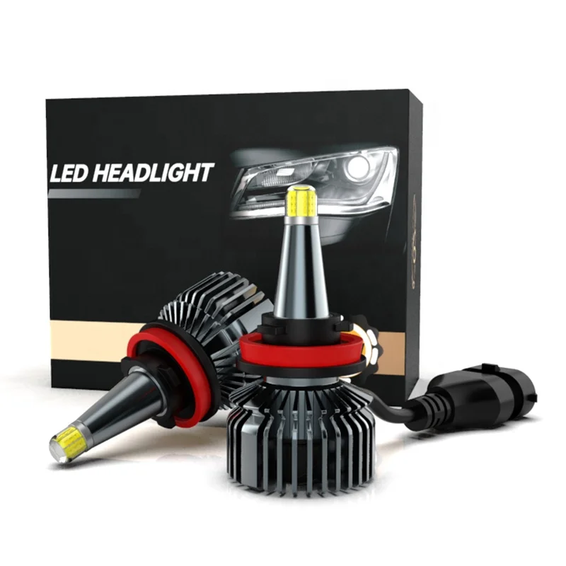 360 Glow Single Beam H1 H7 H11 9006 LED Headlights 55W 6000LM Led Light Headlamps with Built-in Driver for Nissan Honda Toyota