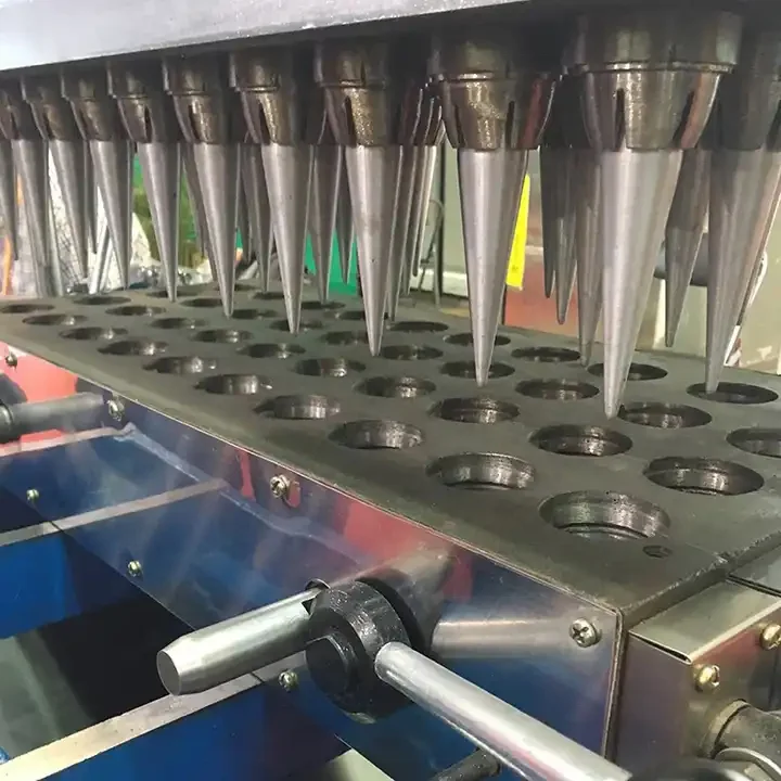 JU Commercial Semi Automatic Soft Waffle Ice Cream Cone Wafer Making Machine / Edible Waffle Coffee Cone Cup Maker