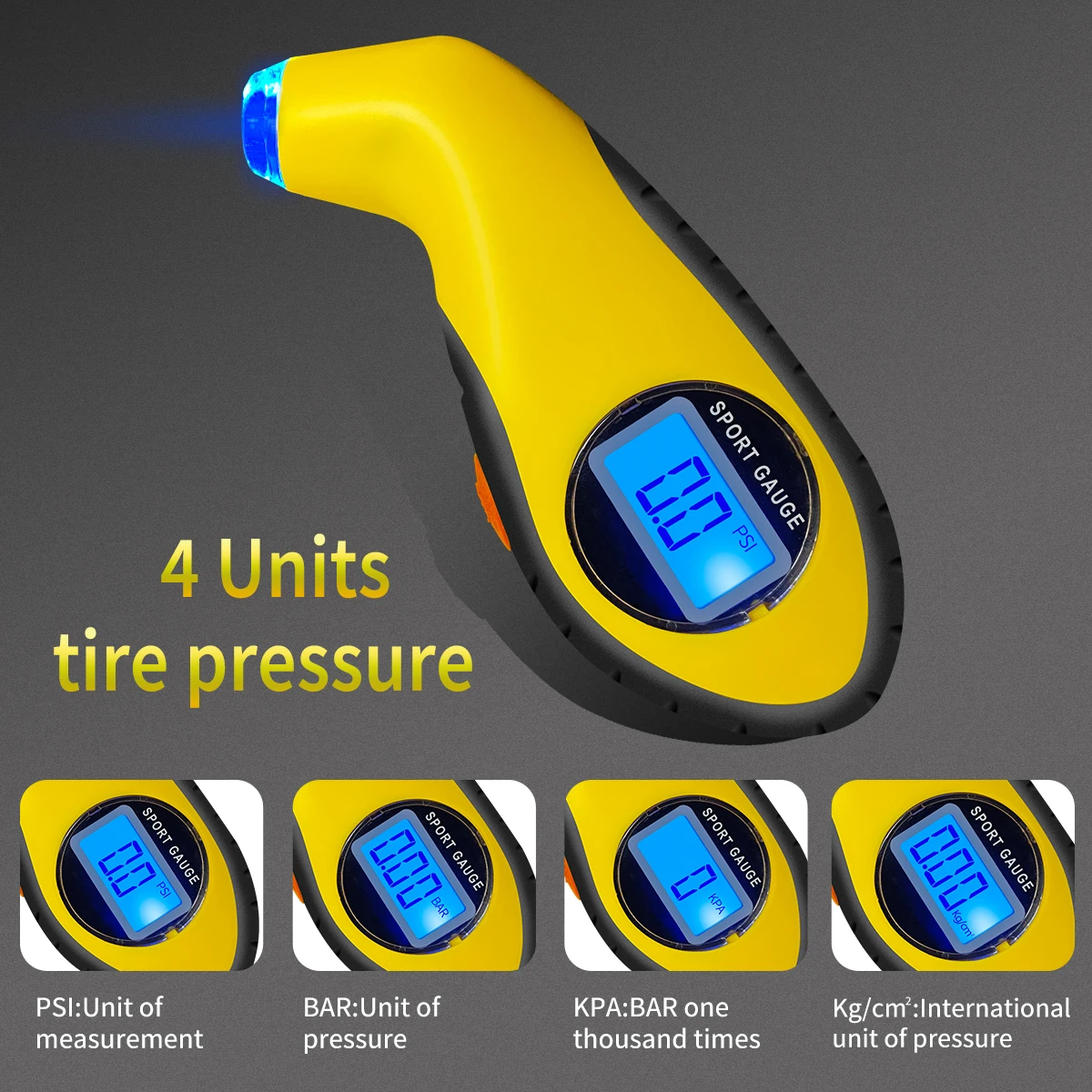High-precision Digital Car Tire Tyre Air Pressure Gauge Meter LCD Display Manometer Barometers for Car Truck