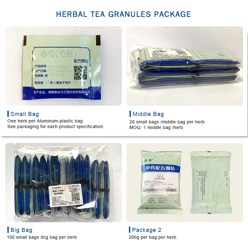 Concentrated Herbal Tea Pure Fructus Evodiae Medicinal Evodia Fruit Wu Zhu Yu Extract Granules