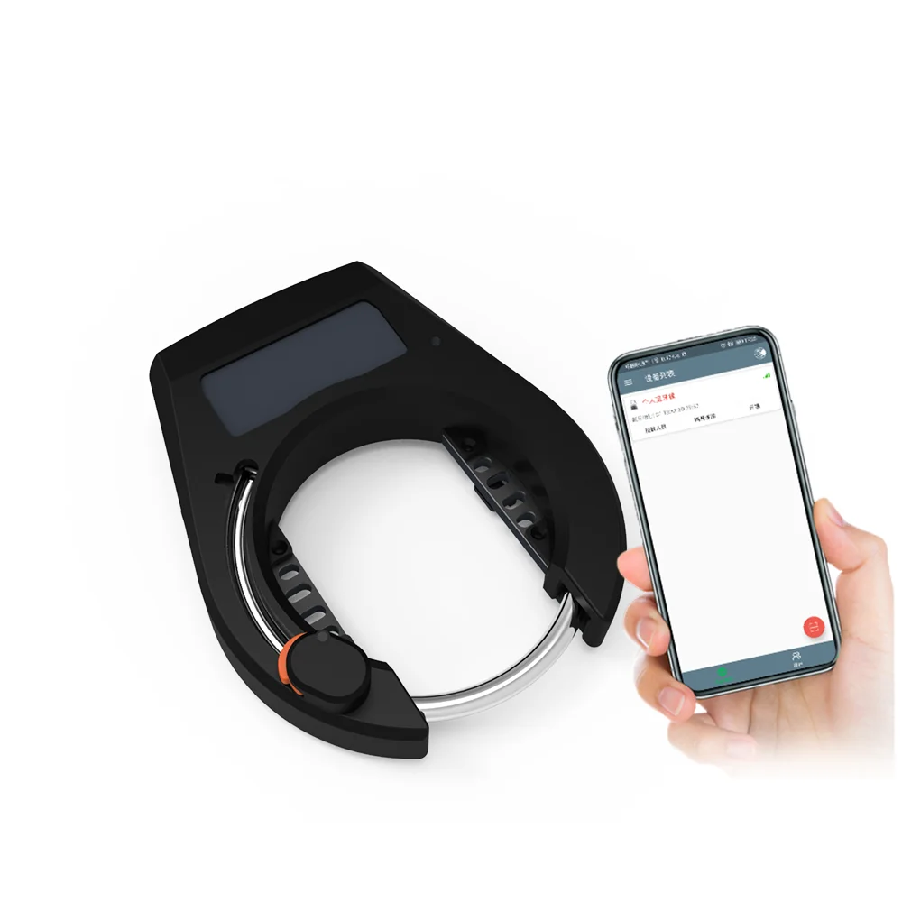 IP66 short distance wireless connection USB Fast charging bicycle alarm lock controlled by app BLE bike lock
