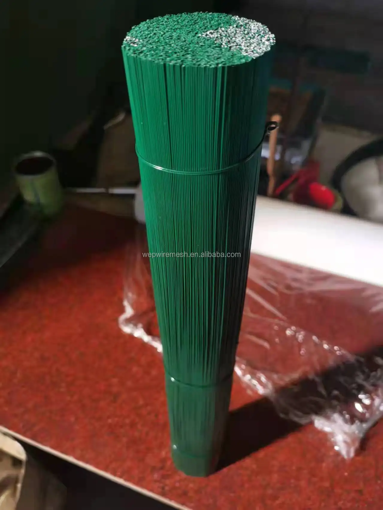 22 Gauge PVC Coated Straight Wire Artificial Flower Making Floral Stem Wire