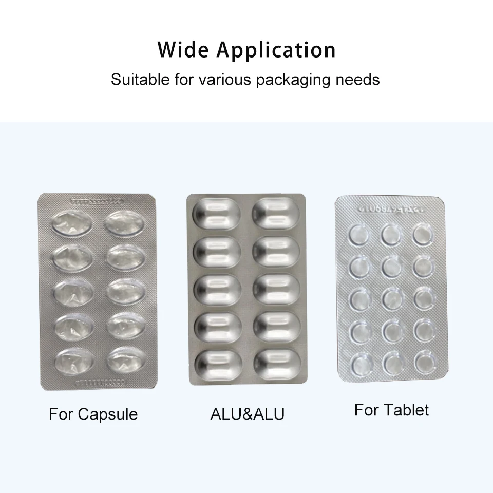 Dpp-80 Automatic Mini Alu Pvc Blister Capsule Tablets Packaging Machine Blister Packing Machine