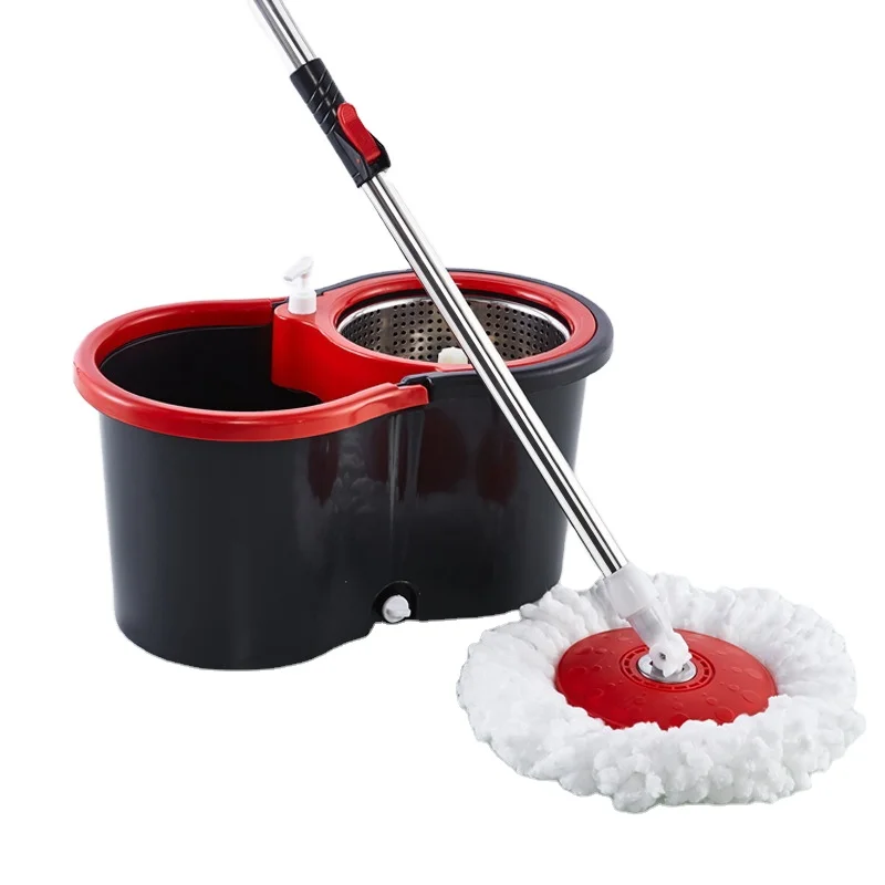Best Selling Household Spin Mops Manufacture Magic 360 Degree Lazy Mop With Stainless Steel Bucket Cleaning Floor Mop Set