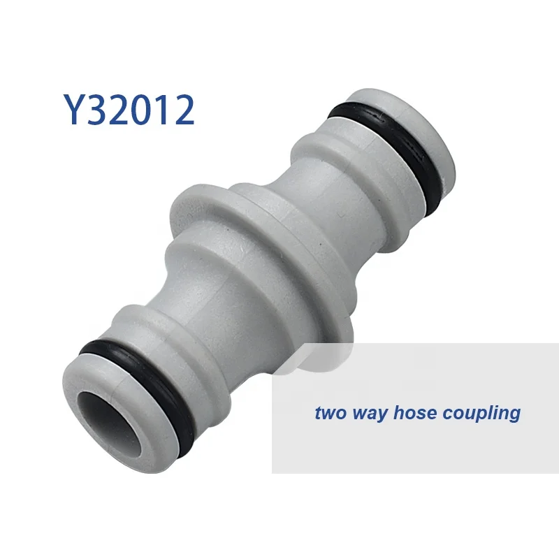 Y32012 GartenKraft Waterproof Two Way Plastic Hose Connector Coupling