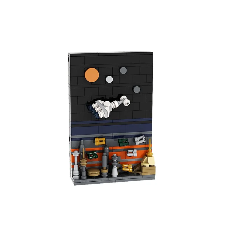 GoldMoc Star Bricks Fighter Toys Wars MOC-149181 Postcard N-1 Starfighter Model Building Blocks Toy Bricks Toys